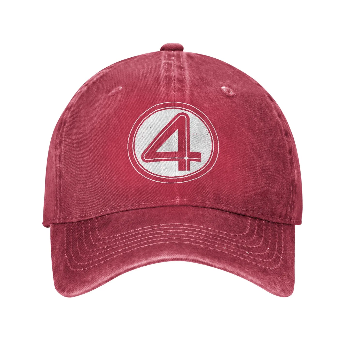 Casquette Fantastic Four - Denim Délavé Rouge