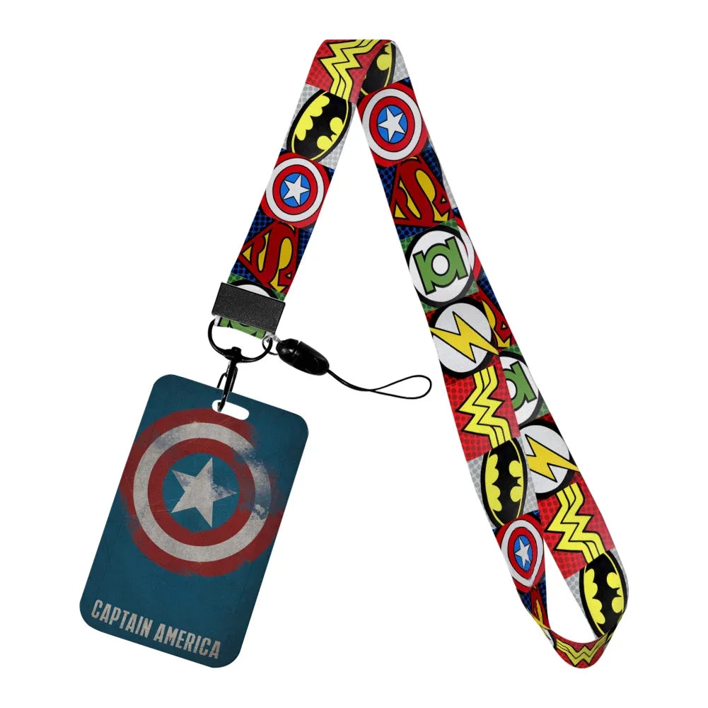 Porte-Badge Captain America - Logos Comics Multicolore