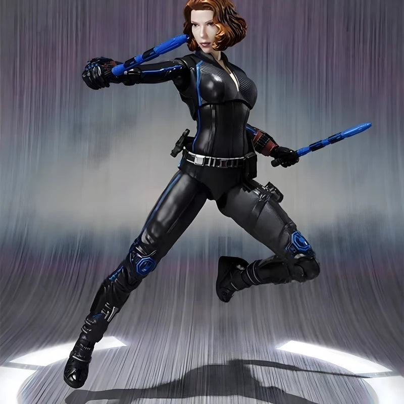Figurine Marvel Legends Black Widow - Combinaison Lumineuse Réaliste