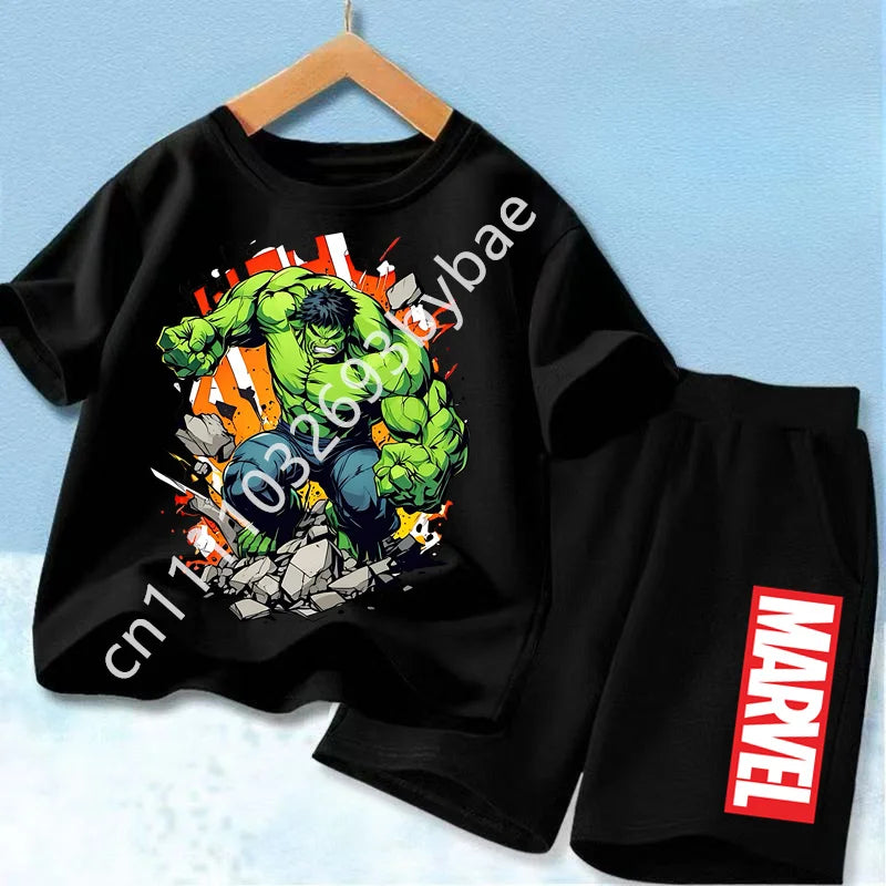 T-Shirt Avengers Hulk Enfant - Ensemble Noir Total