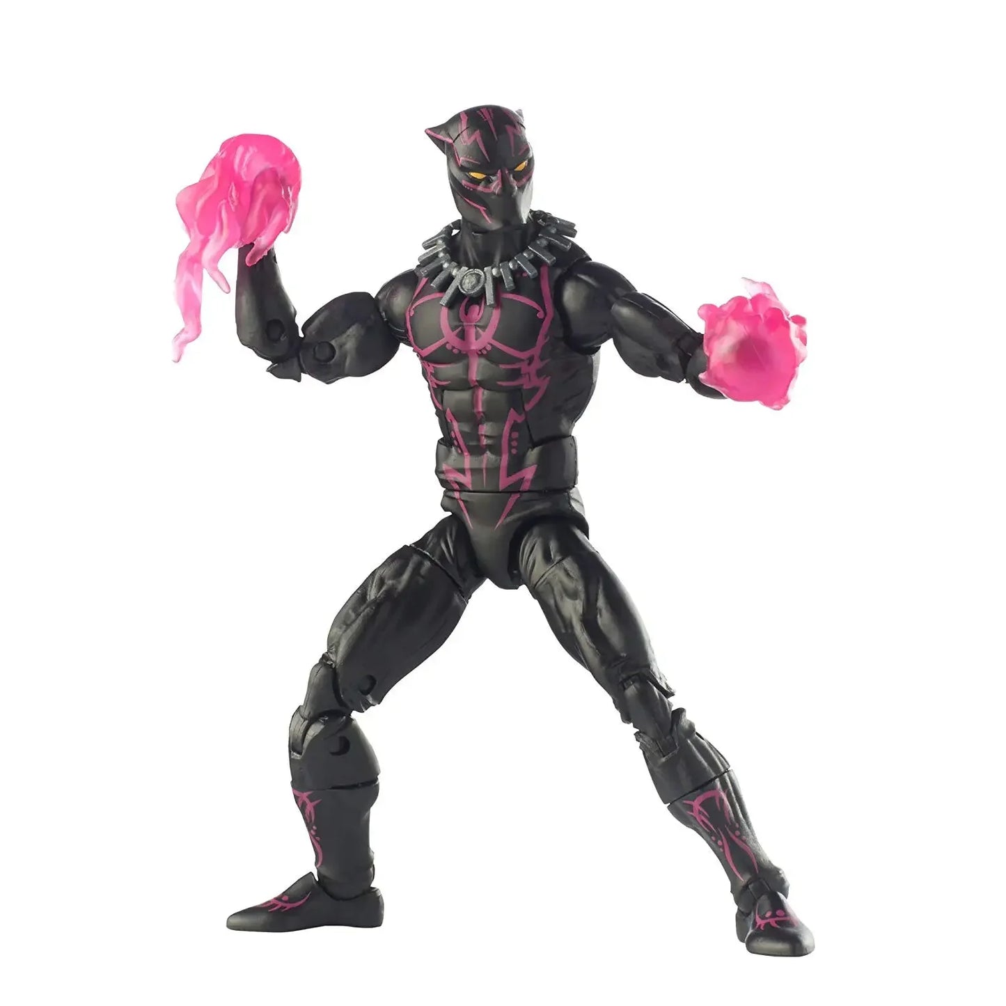 Figurine Marvel Legends Black Panther - Costume Vibranium Effets Roses 15cm