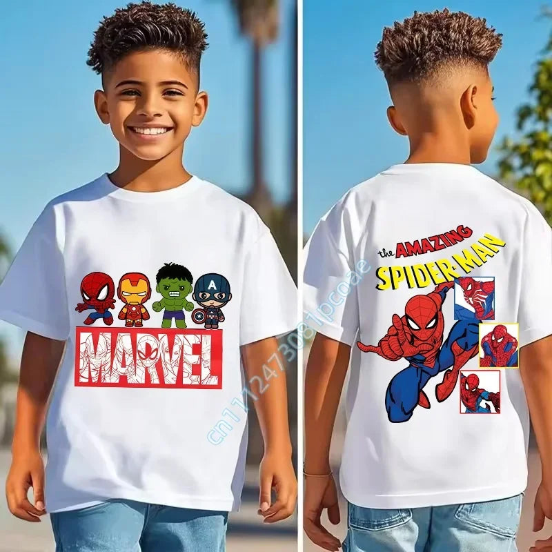 T-Shirt Enfant The Amazing Spider-Man - Pose Action Dos