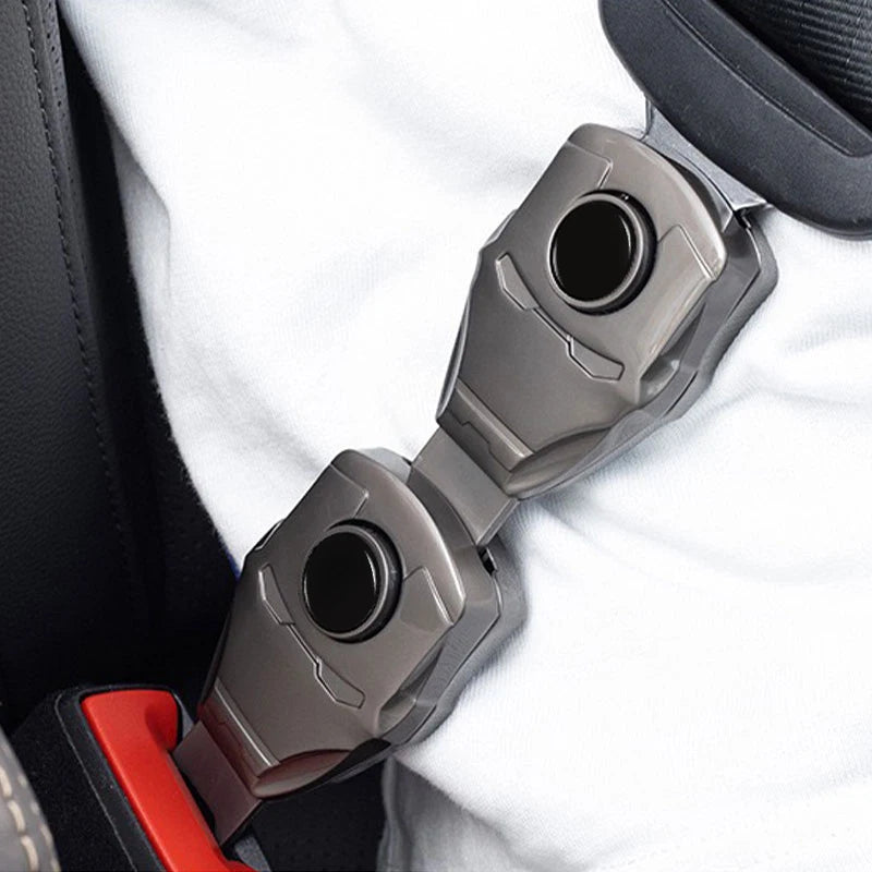 Accessoire de Voiture Iron Man - Boucle de Ceinture Chromée