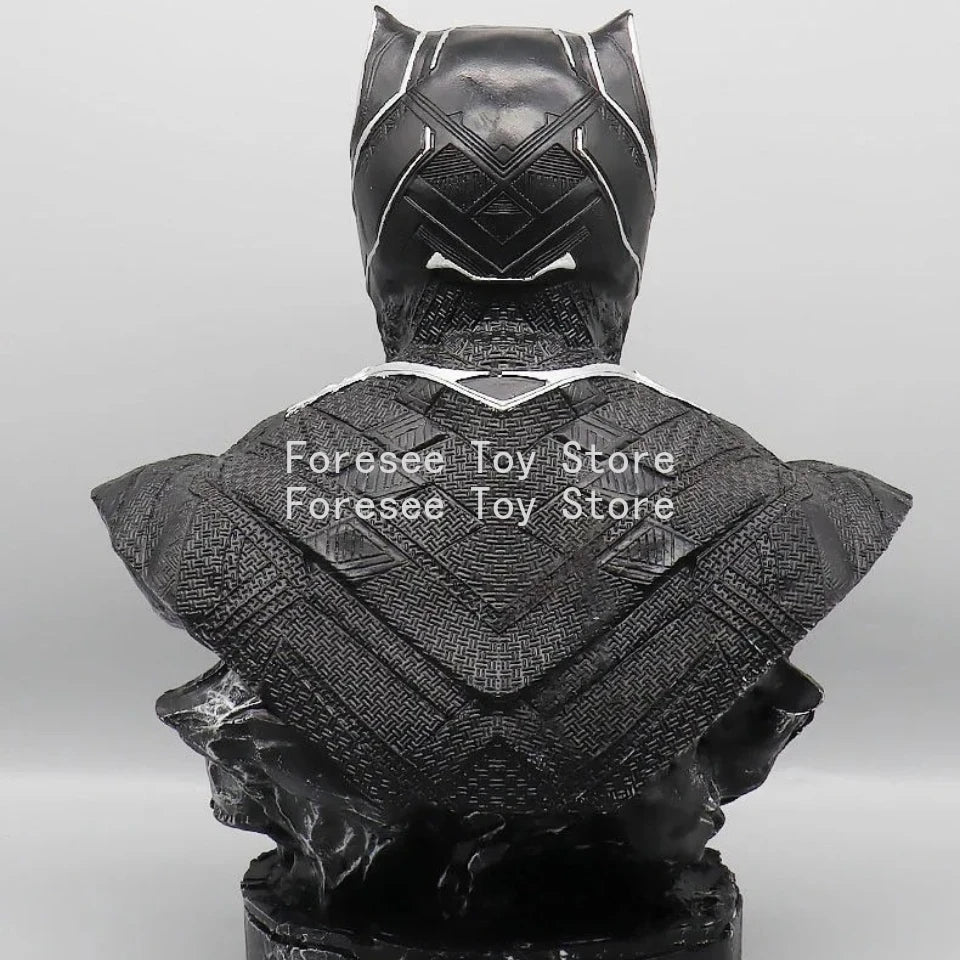 Buste Avengers Black Panther - Sculpture Résine Argenté 35cm