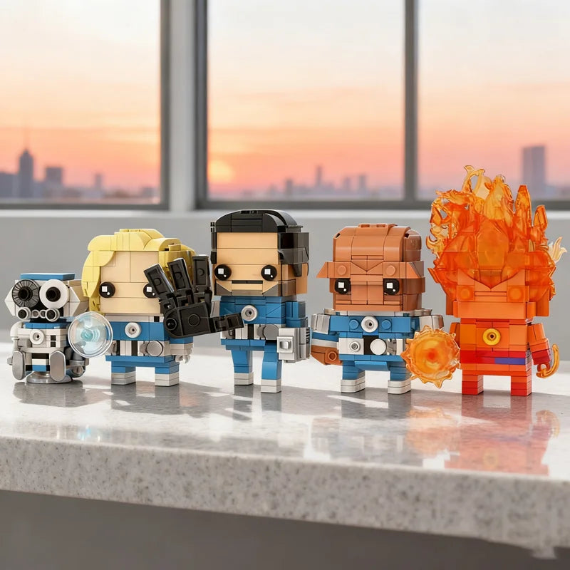 Figurine Briques Avengers Fantastic Four Brickheadz - 991 Pièces