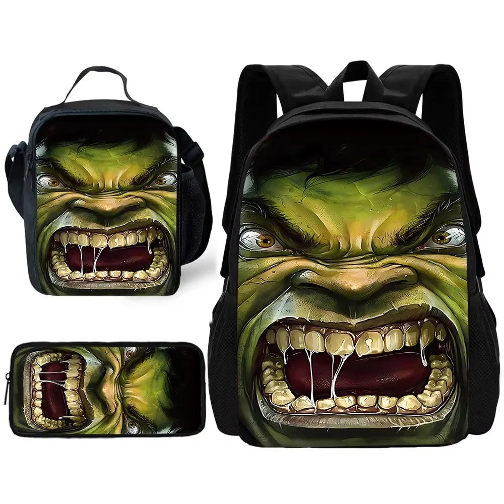 Ensemble Sac a Dos Hulk - Bouche Ouverte Dents Detaillees