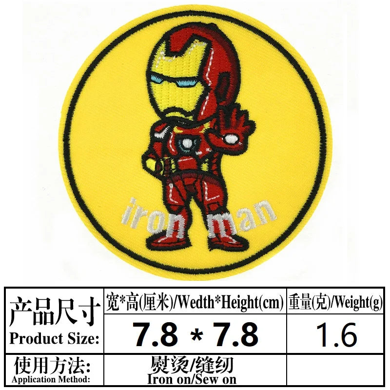 Lot de 5 patches thermocollants Marvel Avengers