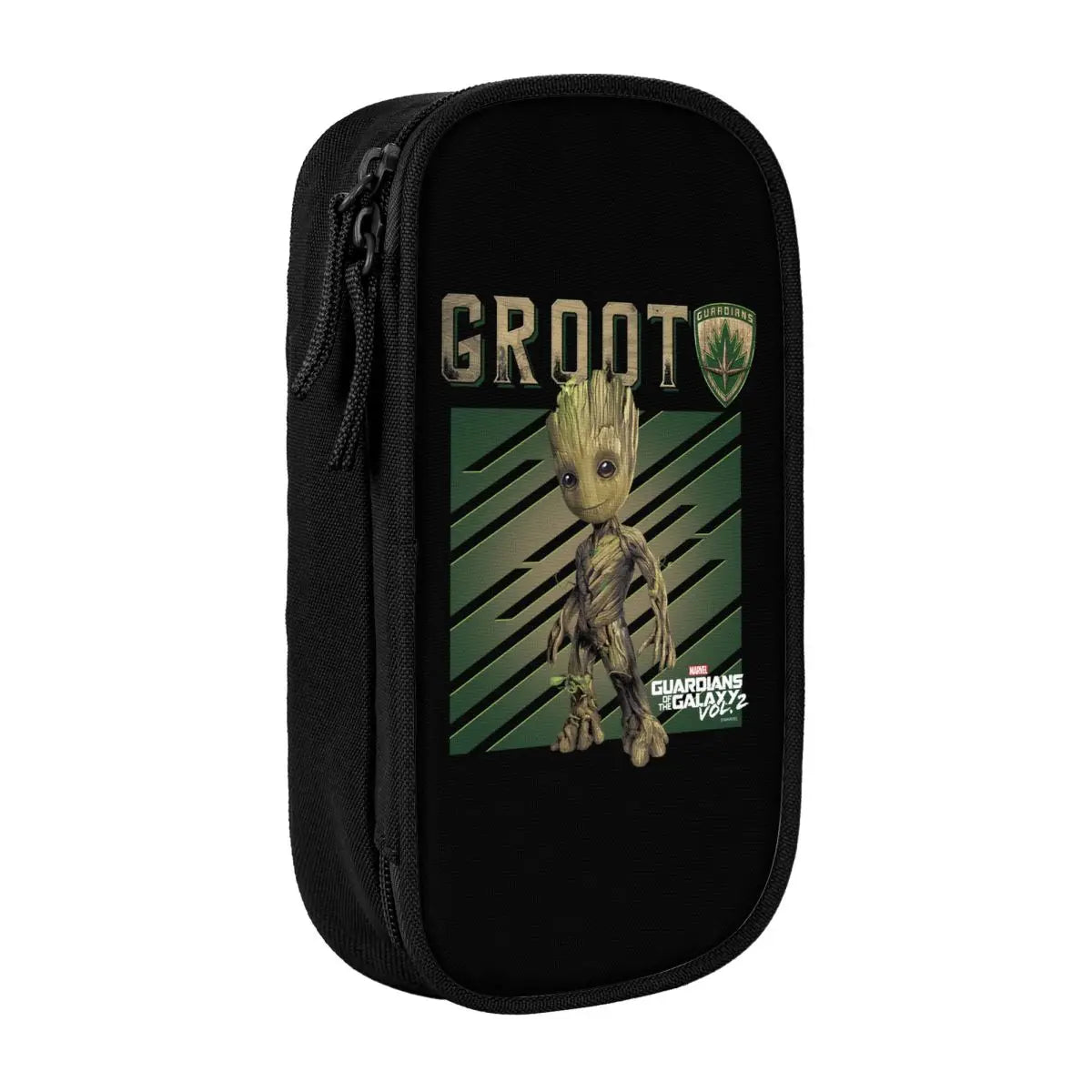 Trousse Avengers Baby Groot - Texte Métallique Fond Vert Vol.2