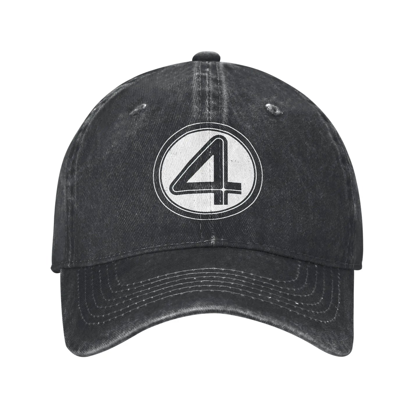 Casquette Fantastic Four - Denim Délavé Noir