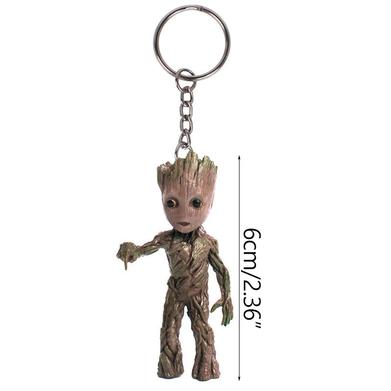 Porte-Clés Baby Groot Figurine 3D - Costumes Variés Collection