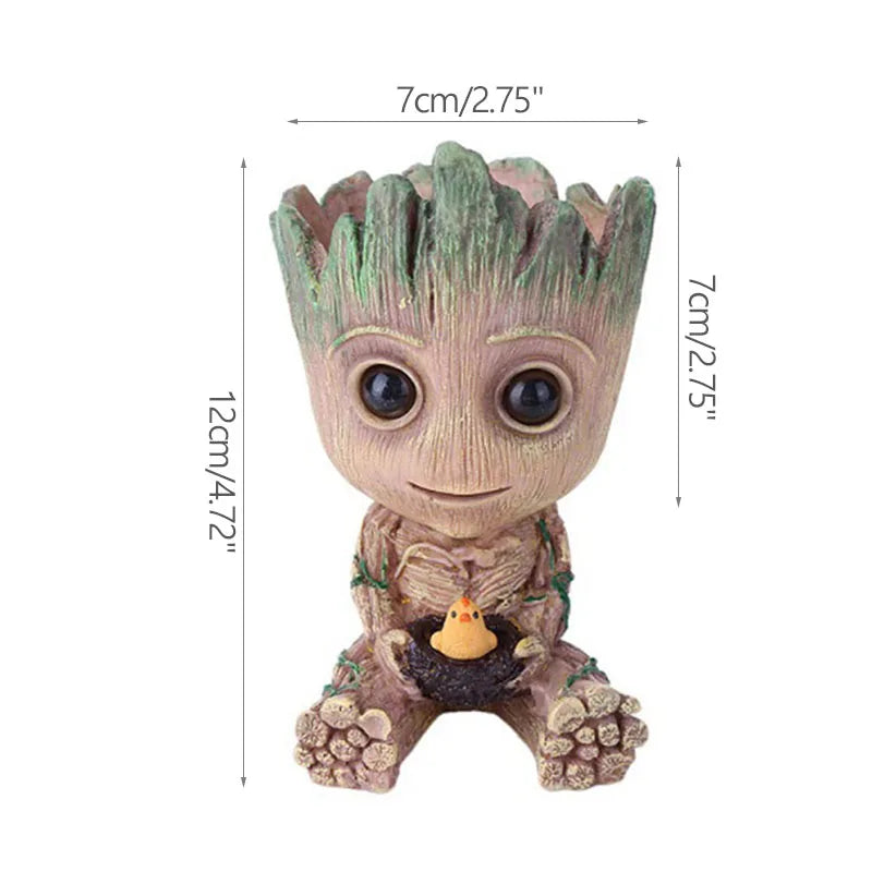 Pot à Plantes Baby Groot - Porte-Crayons Multi-Poses Rangement