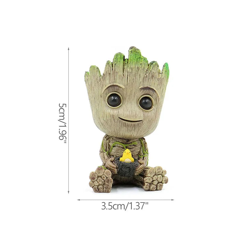 Pot à Plantes Baby Groot - Porte-Crayons Multi-Poses Rangement