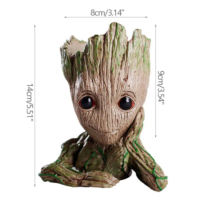 Pot à Plantes Baby Groot - Porte-Crayons Multi-Poses Rangement
