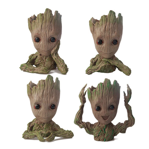 Pot à Plantes Baby Groot - Porte-Crayons Multi-Poses Rangement