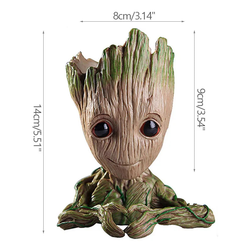 Pot à Plantes Baby Groot - Porte-Crayons Multi-Poses Rangement