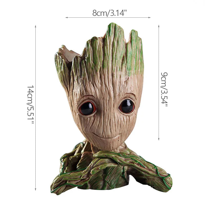Pot à Plantes Baby Groot - Porte-Crayons Multi-Poses Rangement