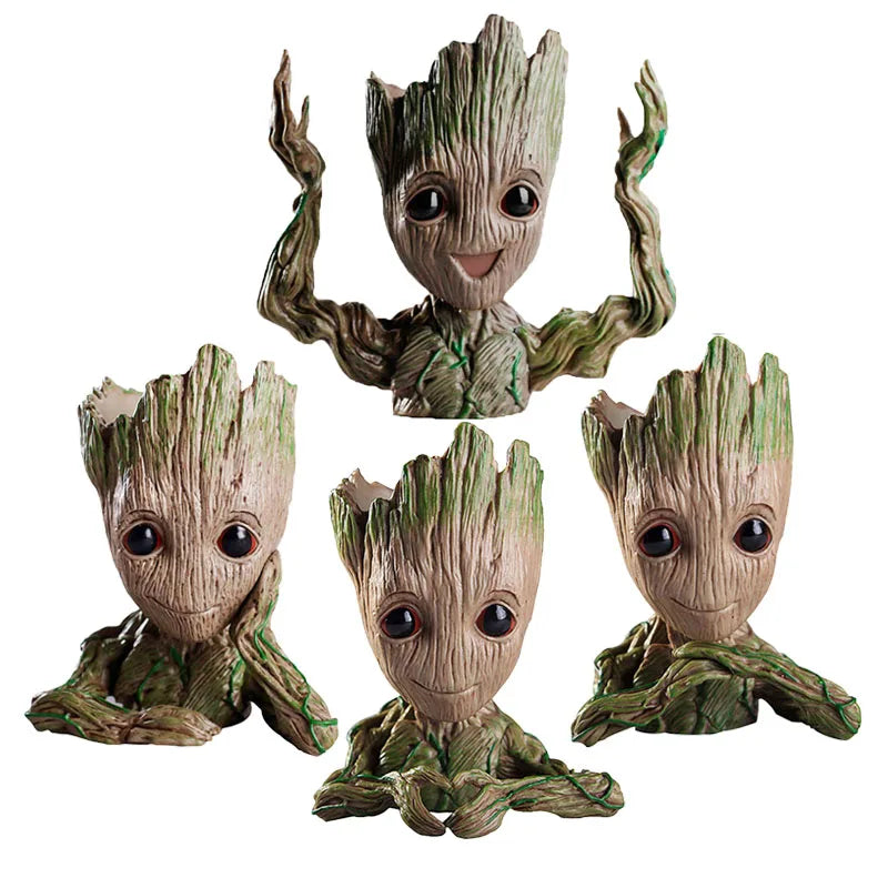 Pot à Plantes Baby Groot - Porte-Crayons Multi-Poses Rangement