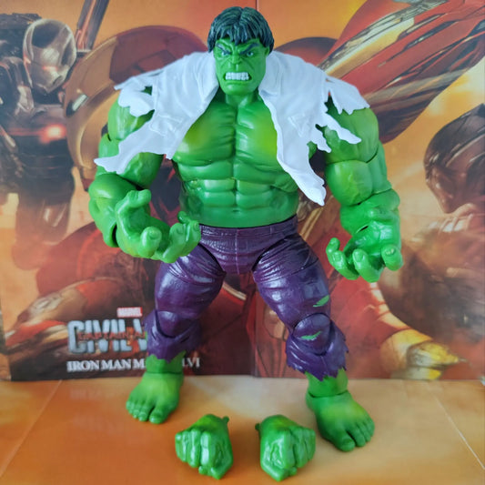 Figurine Articulée Hulk Marvel Legends 80th - Chemise Déchirée 20cm