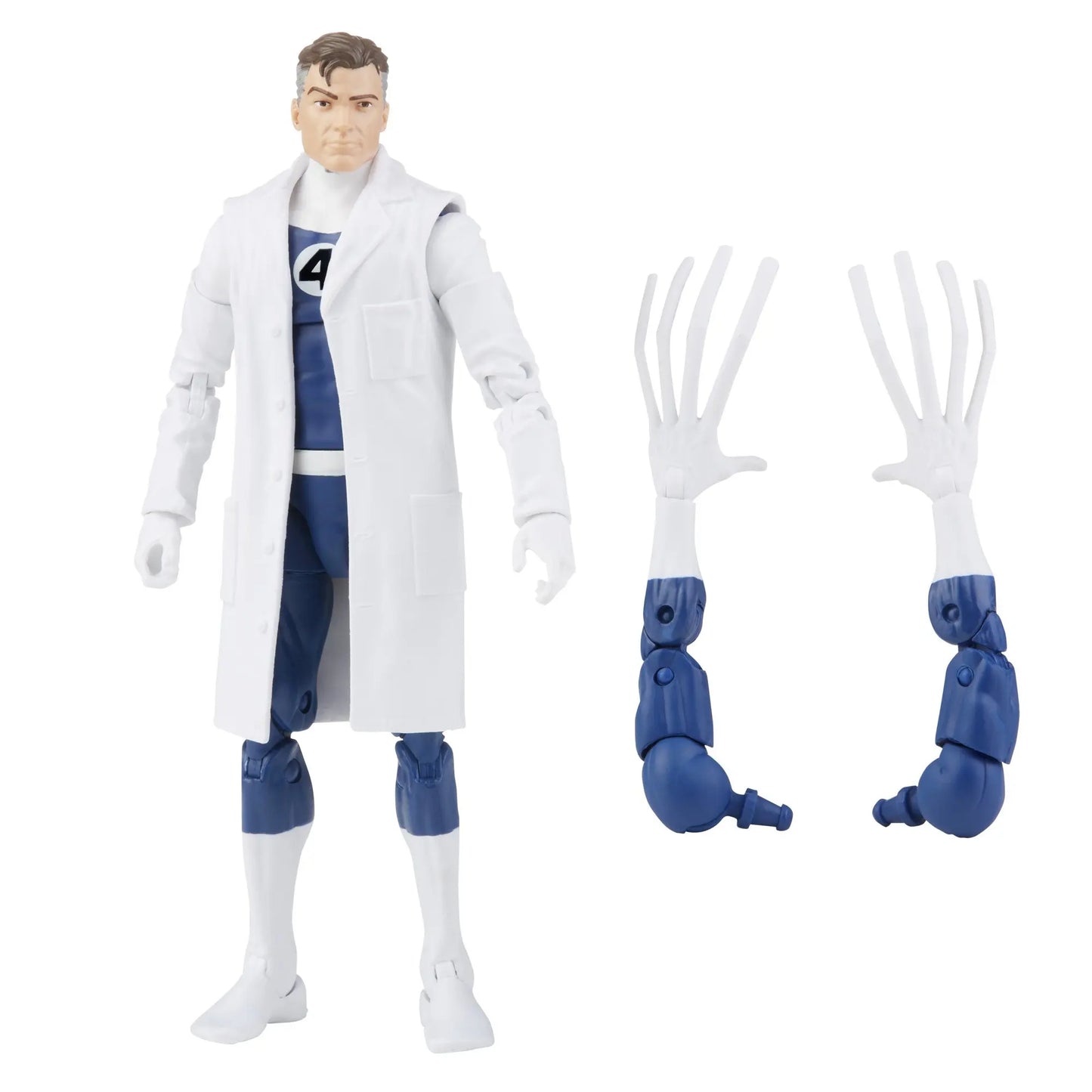 Figurine Marvel Legends Fantastic Four Retro Wave - The Thing Torche Humaine Femme Invisible M. Fantastique Psycho-Man 6 Pouces