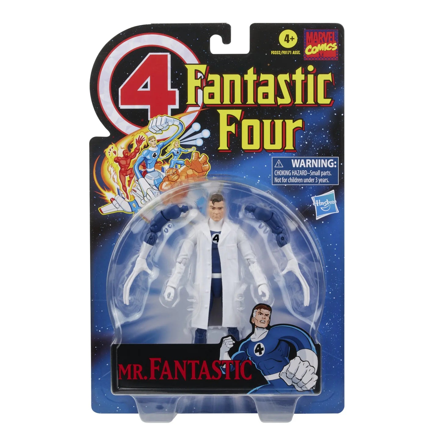Figurine Marvel Legends Fantastic Four Retro Wave - The Thing Torche Humaine Femme Invisible M. Fantastique Psycho-Man 6 Pouces
