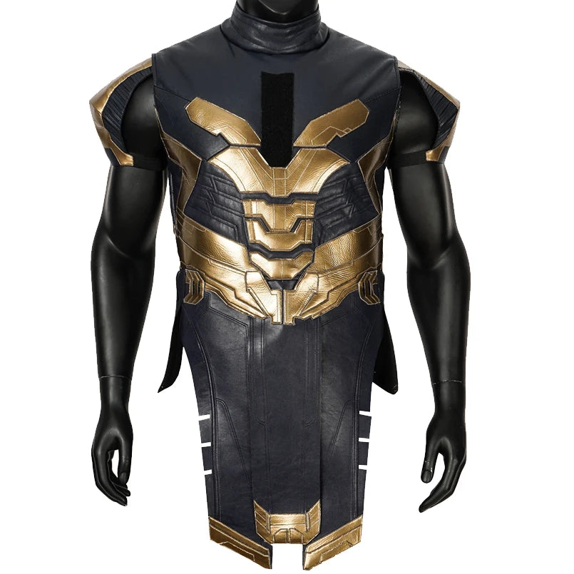 Déguisement Thanos - Armure Endgame Bleu Marine et Or avec Bottes