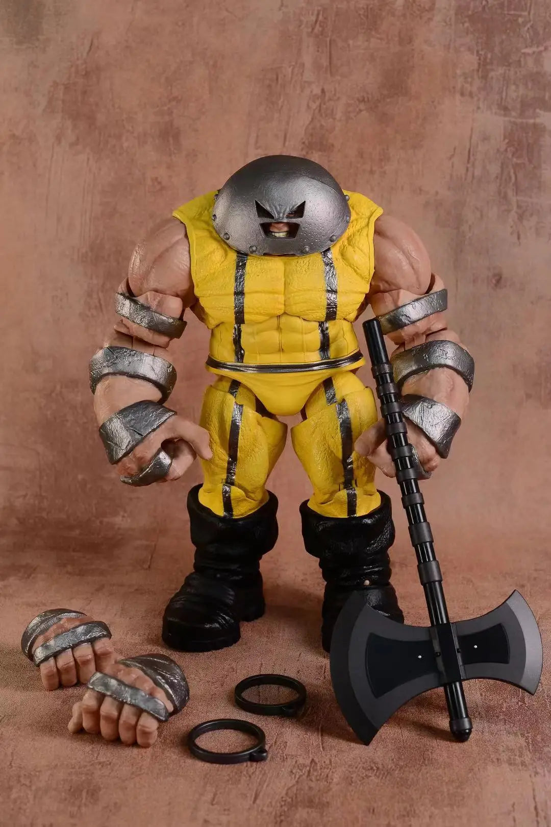 Figurine Wolverine Prison Weapon X - Combinaison Jaune Hache Menottes 9 Pouces