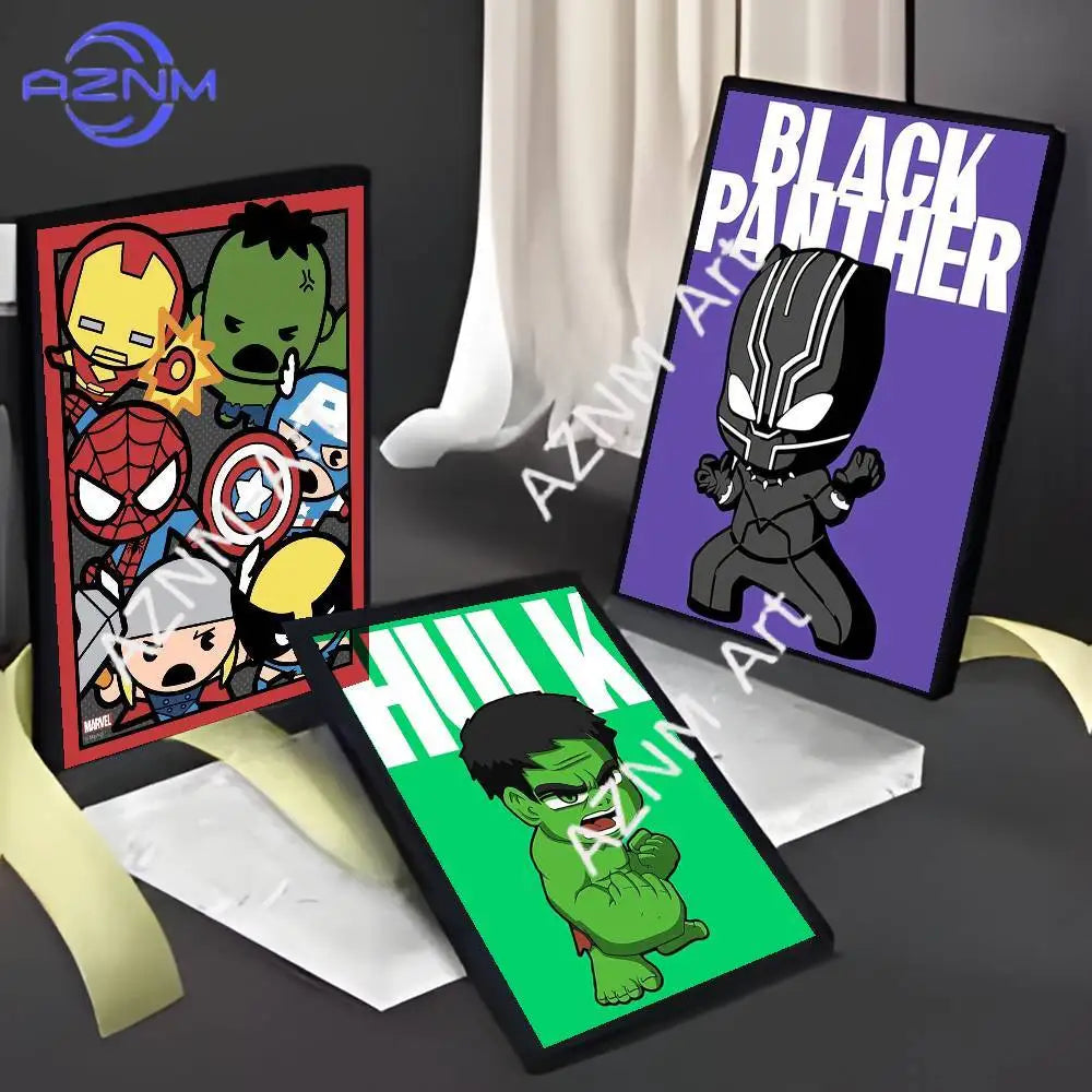 Poster Hulk Bébé - Dessin Animé Fond Vert
