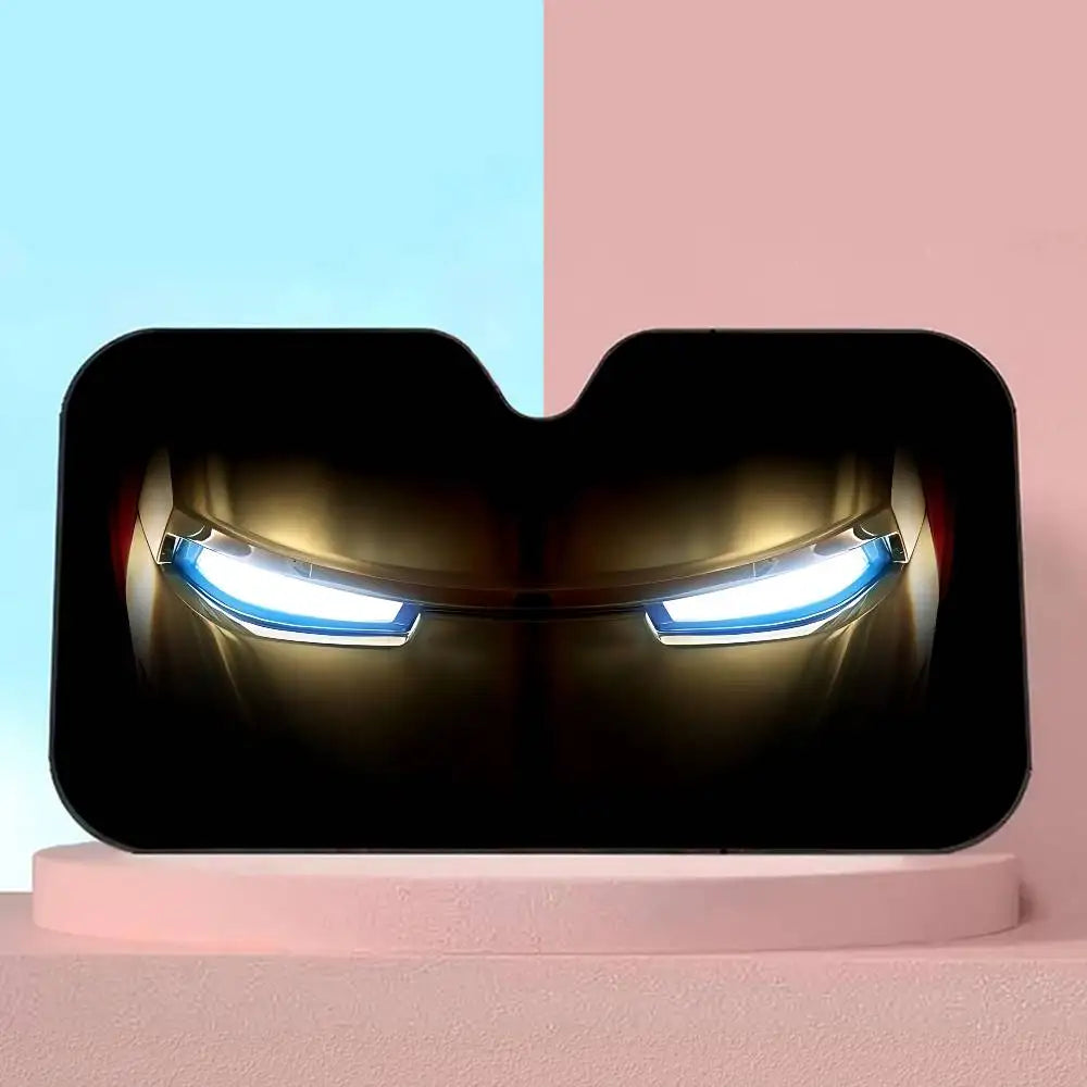 Pare-Soleil Voiture Iron Man - Protection Anti-UV Pare-Brise