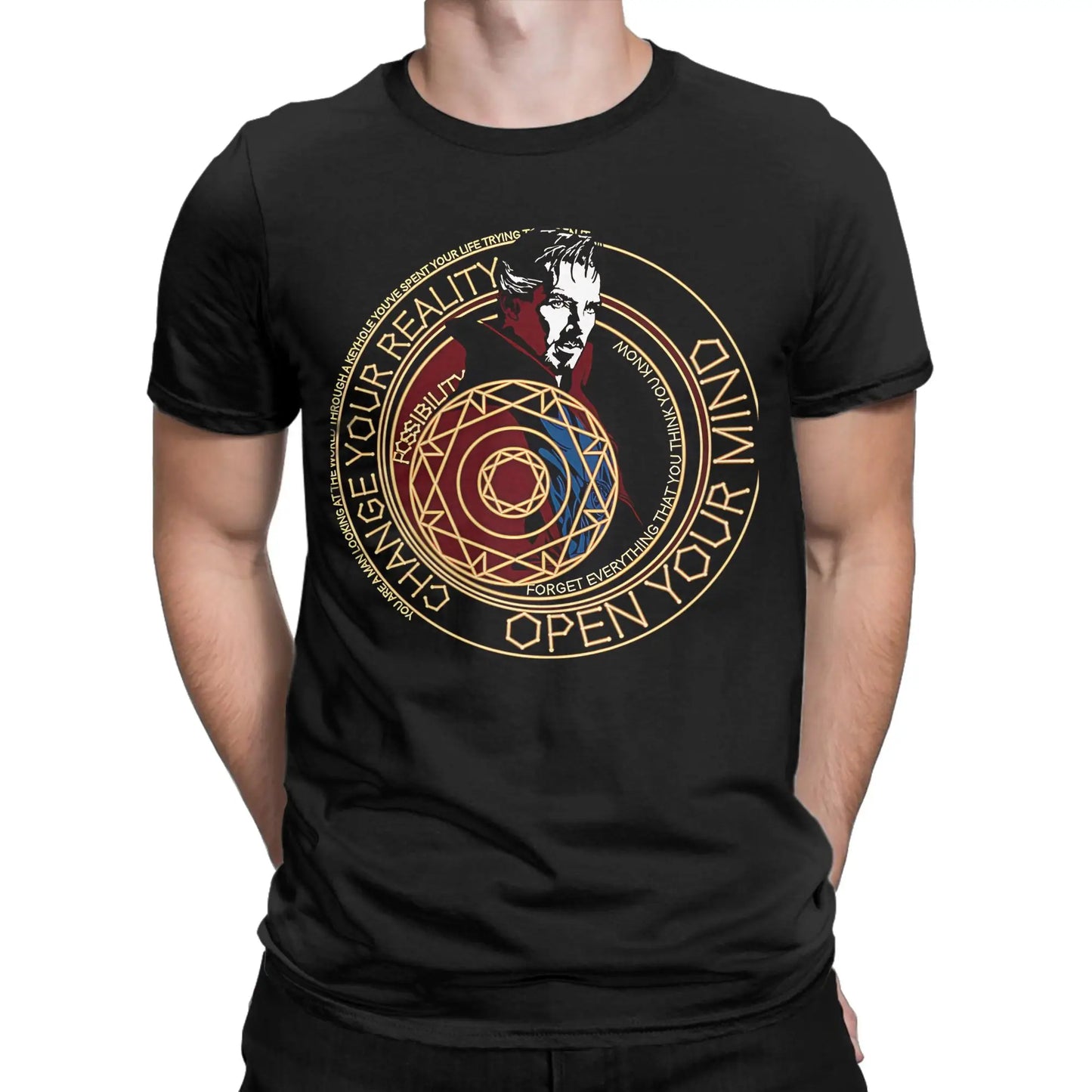 T-Shirt Doctor Strange - Cercle Mystique Change Your Reality Homme