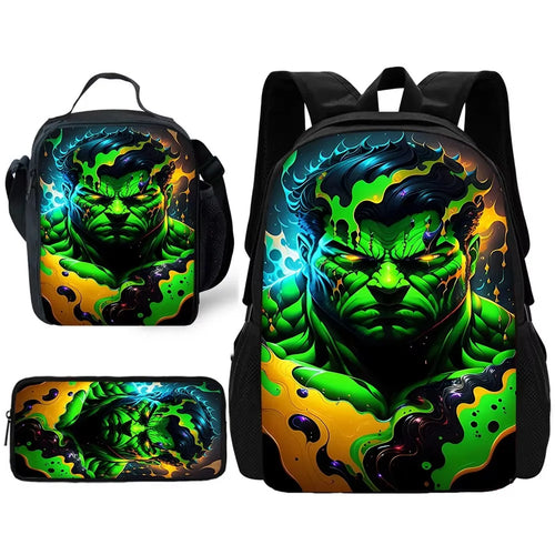 Ensemble Sac à Dos Hulk - Effet Peinture Liquide Cosmique