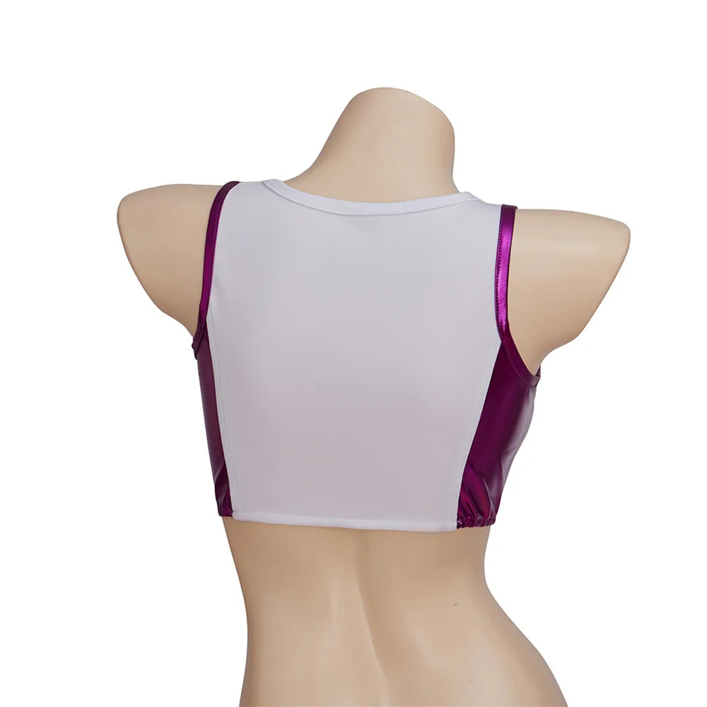 Brassière de Sport She-Hulk - Crop Top Blanc et Violet