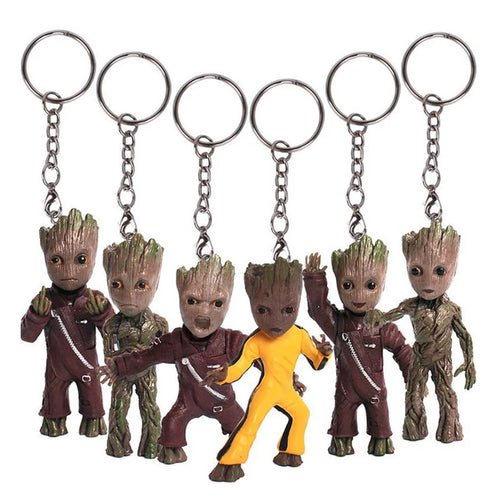 Porte-Clés Baby Groot Figurine 3D - Costumes Variés Collection