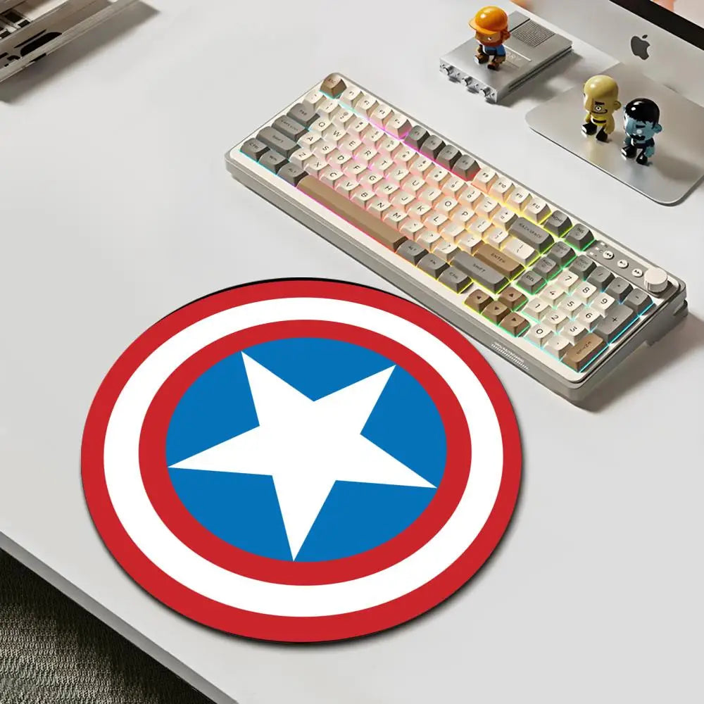 Tapis de Souris Avengers Captain America - Bouclier Rond Bleu