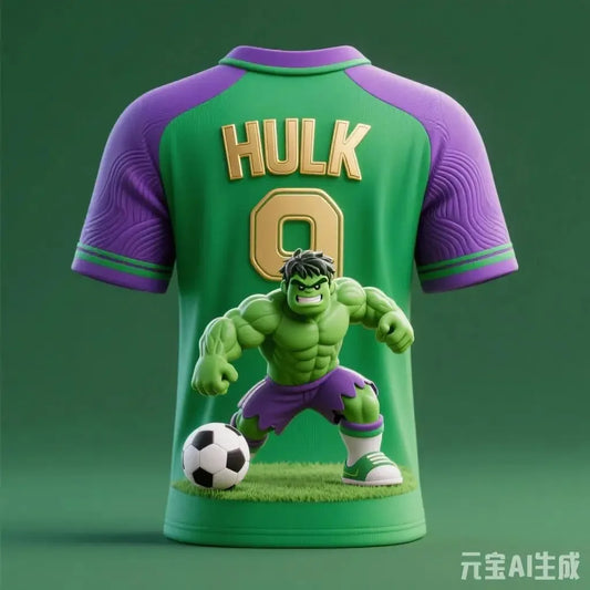 Maillot Football Avengers Hulk - Violet & Vert #9