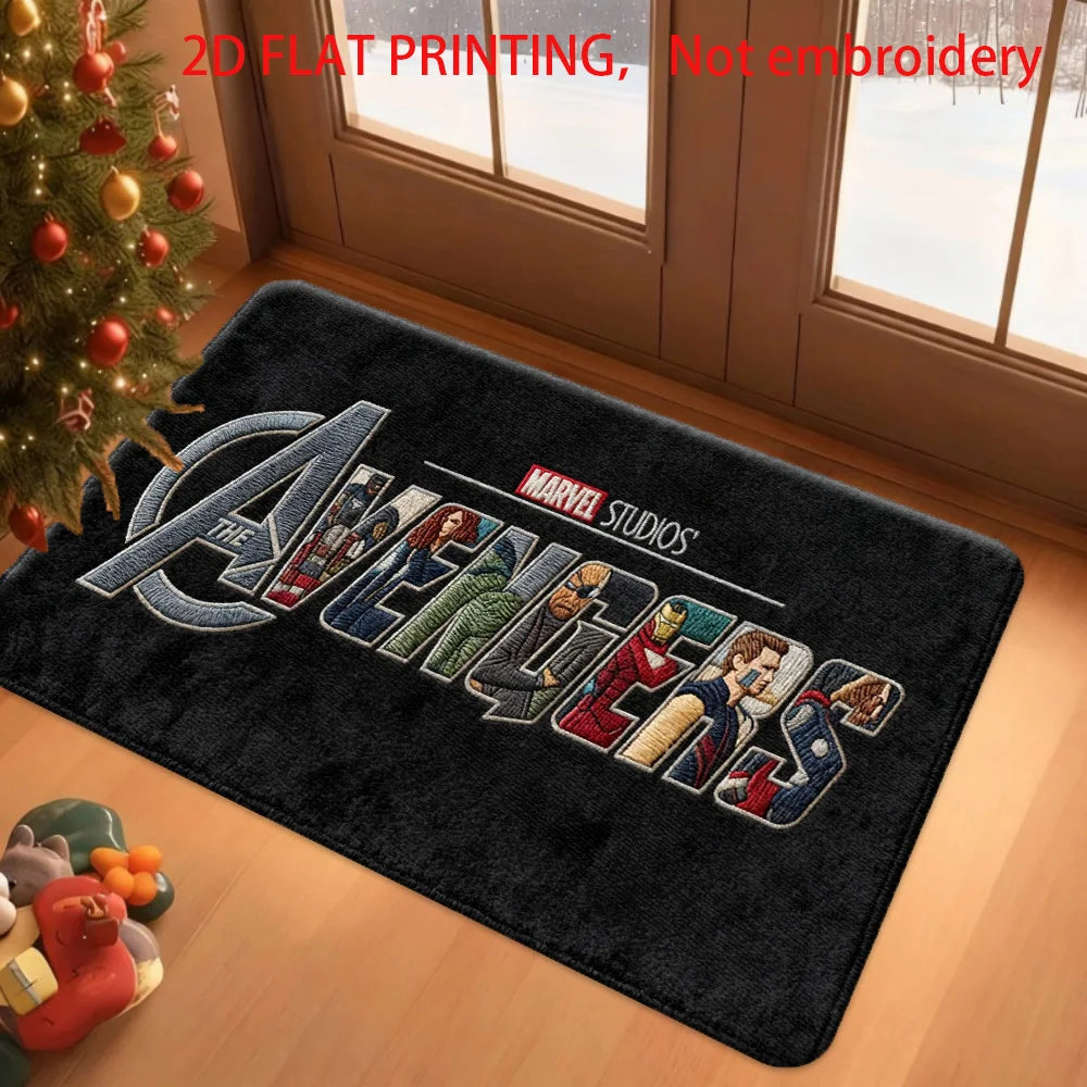 Tapis Marvel Avengers - Design Silhouette Verte Mystique