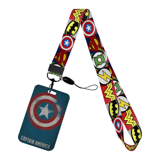 Porte-Badge Captain America - Logos Comics Multicolore