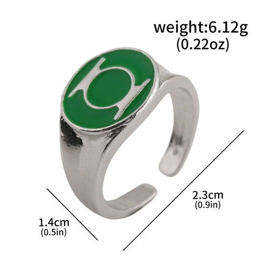 Bague Avengers - Symbole Vert Cercle