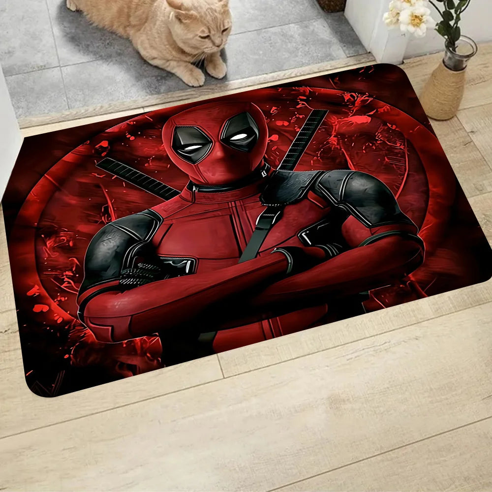 Tapis Marvel Deadpool & Wolverine - Design Duo Flammes