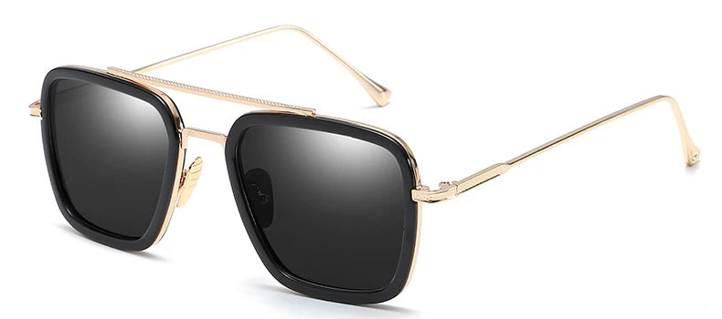 Lunettes Avengers Iron Man - Style Edith Verres Noirs Opaques
