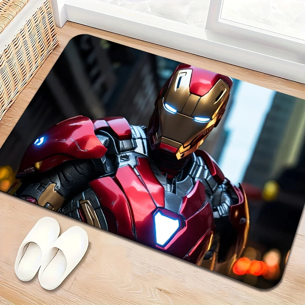 Tapis d'Entrée Avengers - Équipe Complète Bleu