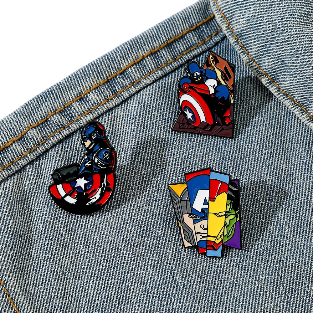 Badge Avengers Captain America - Pin's Émail Bouclier
