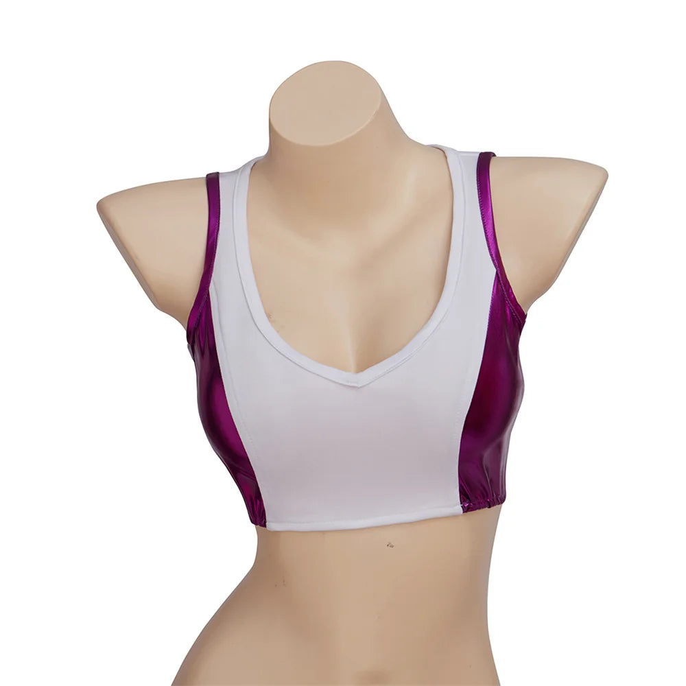 Brassière de Sport She-Hulk - Crop Top Blanc et Violet