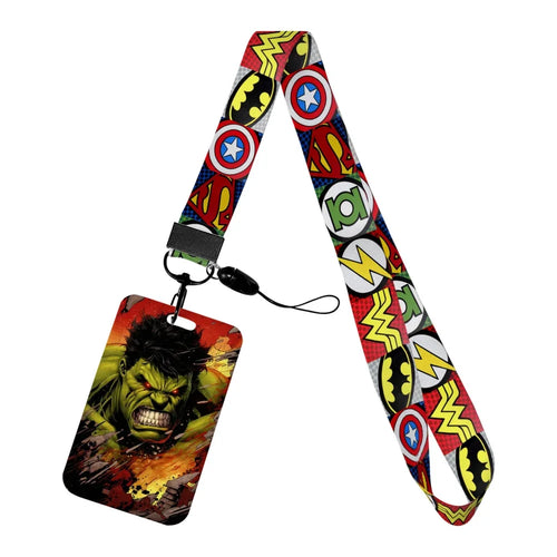 Porte-Badge Hulk - Visage Rageur Flammes