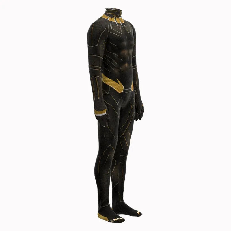 Déguisement Black Panther - Combinaison Noire et Or (Homme)