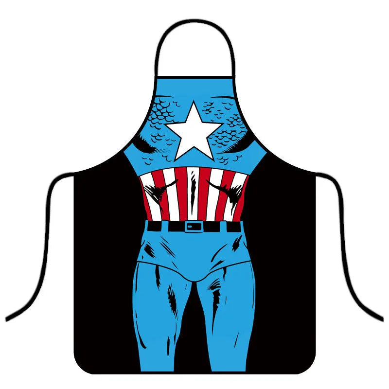 Tablier Avengers Captain America - Torse Bleu Rouge Blanc