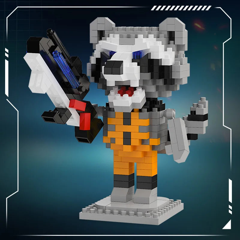 Blocs de Construction Avengers Rocket Raccoon Chibi - Fusil Laser