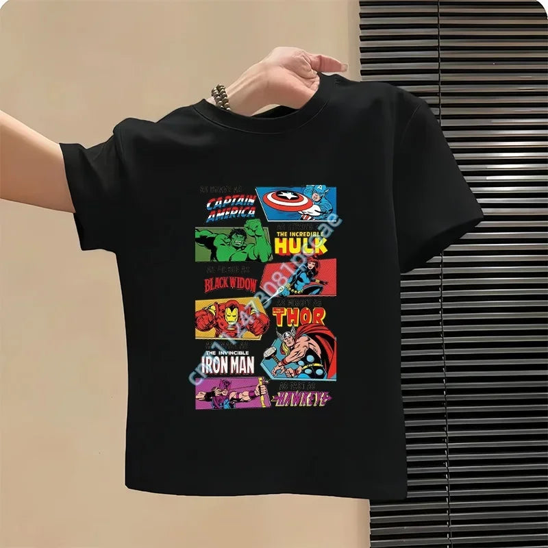 T-Shirt Enfant Avengers As Brave As Captain America - Noir