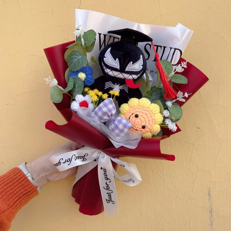 Bouquet Avengers Spider-Man - Peluche Cadeau Fait Main