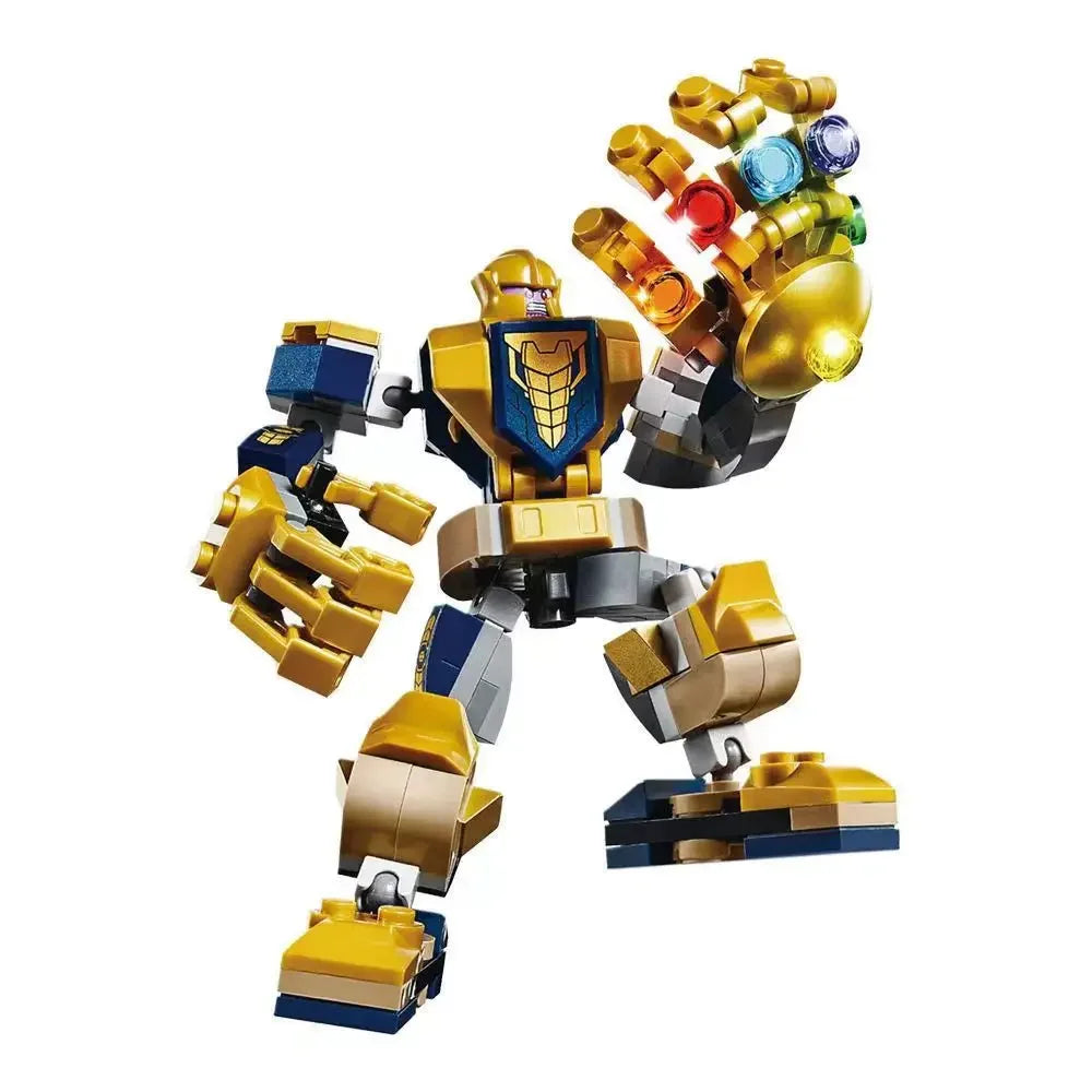 Set Building Blocks Mecha Avengers - Captain America Hulk Wolverine Thanos