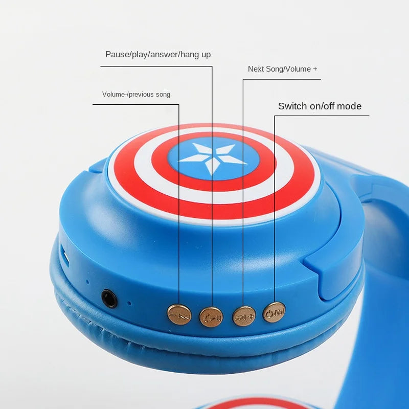 Casque Bluetooth Avengers Iron Man - Noir